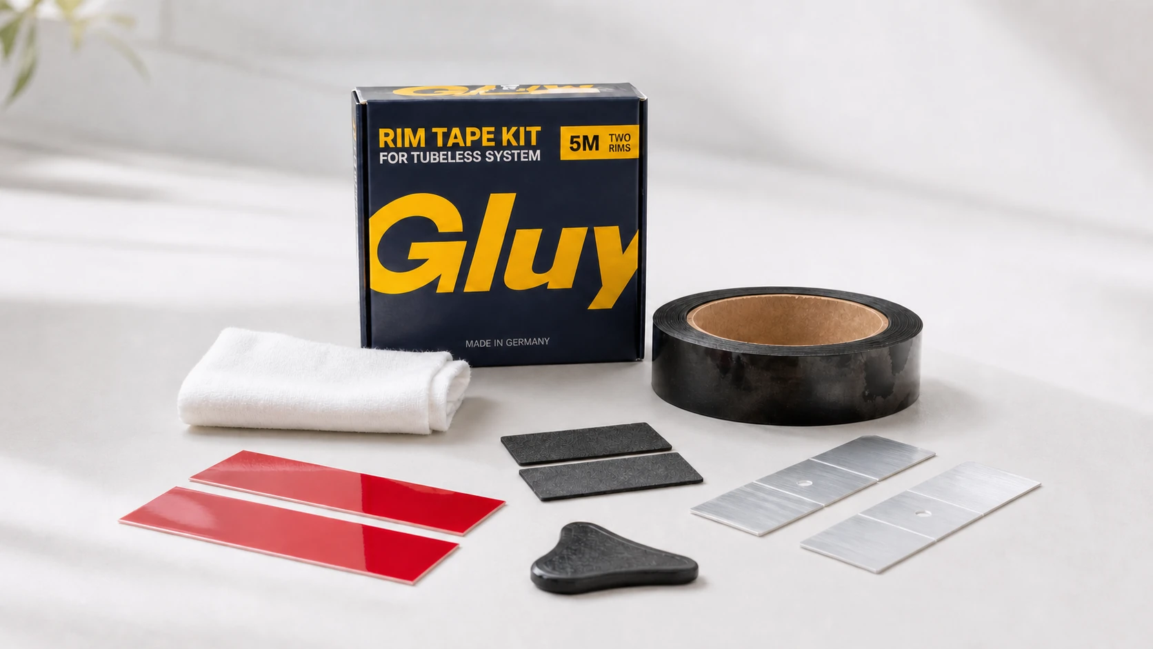 GLUY Ready Set mit Band, Pads, End-Patches und Andrückwerkzeug